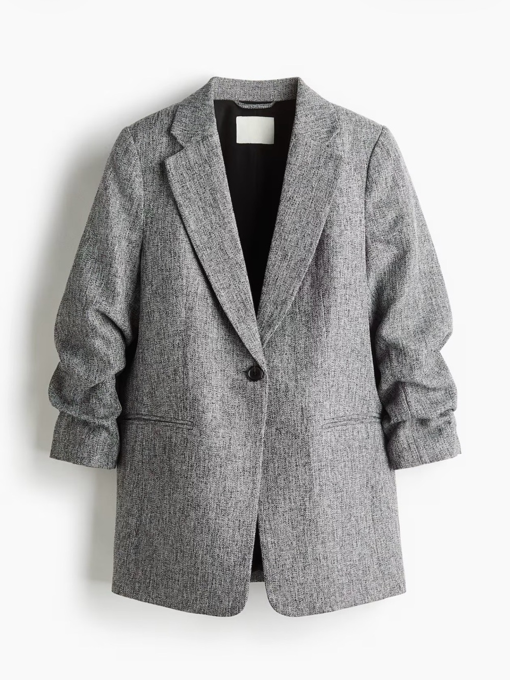 H&M Gray Single-Button Women's Blazer Jacket XL